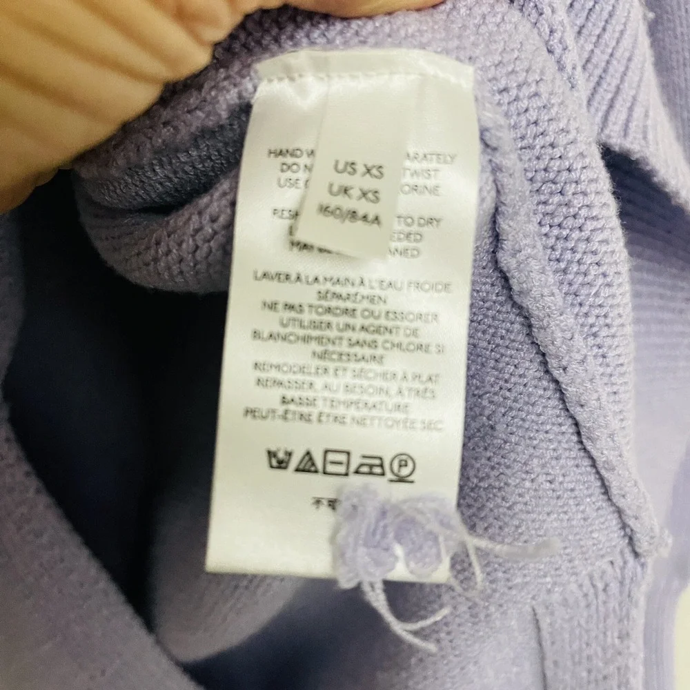 Anthropologie Maeve Women's  Mock Neck Long‎ Sleeve Lavender XS oversized